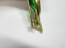 Load image into Gallery viewer, Vintage Soviet Russian 875 Silver Green Alpanite Brooch – 16.72g | Art Deco Retro
