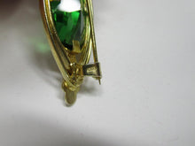 Load image into Gallery viewer, Vintage Soviet Russian 875 Silver Green Alpanite Brooch – 16.72g | Art Deco Retro