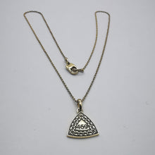 Load image into Gallery viewer, 585 Hallmark on Vintage 14K Gold Triangle Pendant Necklace