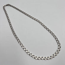 Load image into Gallery viewer, Close-up of Rare Vintage 925 Sterling Silver Heavy Chain Necklace
