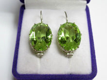Load image into Gallery viewer, Vintage Russian Soviet sterling silver earrings with Alpanite detailing, women’s jewelry featuring intricate silver craftsmanship.