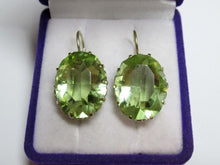 Load image into Gallery viewer, Vintage Russian Soviet sterling silver earrings with Alpanite detailing, women's jewelry featuring intricate design and craftsmanship.