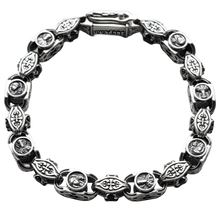 Load image into Gallery viewer, 925 Sterling Silver Orthodox Onyx Heavy Bracelet Save & Protect Handmade Ukraine