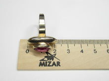 Load image into Gallery viewer, Profile View of Vintage USSR 916 Silver Gold-Plated Amethyst Ring