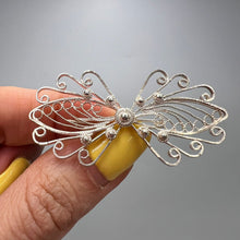 Load image into Gallery viewer, Handcrafted Vintage Butterfly Brooch in Solid 960 Silver
