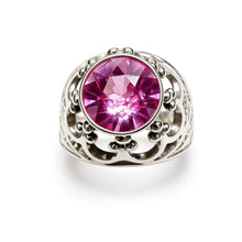 Load image into Gallery viewer, Vintage Russian Soviet Sterling Silver 875 Ring Amethyst ,Women's Jewelry Size 5.25 us