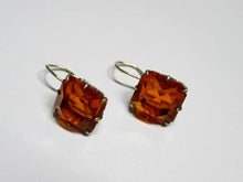 Load image into Gallery viewer, Vintage Russian Soviet sterling silver earrings with Alpanite details, women's jewelry featuring intricate design.