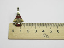 Load image into Gallery viewer, Vintage USSR Soviet 875 Silver Amethyst Solitaire Ring – Size 7.75 | 18K Gilt Geometric Bezel