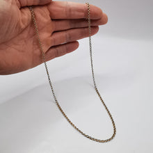 Load image into Gallery viewer, 585 Hallmark on Vintage 14K Gold Byzantine Chain Necklace