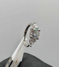 Load image into Gallery viewer, 14K White Gold Lab-Grown Diamond Ring 2.21ct Total, 1.61ct D VS1 IGI Size 6.5