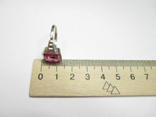 Load image into Gallery viewer, Vintage USSR 875 Silver Amethyst Solitaire Ring – Size 6.5 | Retro Geometric Design