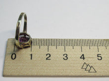 Load image into Gallery viewer, Vintage Soviet 875 Silver Gilded Amethyst Solitaire Ring for Women Size 6.5
