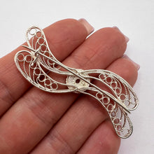 Load image into Gallery viewer, Handcrafted Vintage Soviet 960 Silver Collectible Filigree Pin