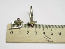 Load image into Gallery viewer, Close-up of Floral Design on Vintage Soviet 875 Silver Jewelry Set