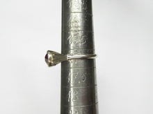 Load image into Gallery viewer, Handcrafted Vintage USSR 875 Silver Ring with Round Faceted Pink Tourmaline