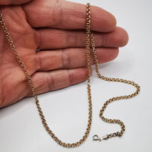 Load image into Gallery viewer, Secure Clasp on Vintage 14K Gold Byzantine Link Necklace