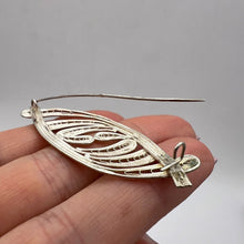 Load image into Gallery viewer, Elegant Vintage USSR Silver Filigree Brooch with Handmade Craftsmanship
