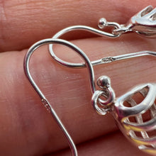 Load image into Gallery viewer, Intricate Vintage 925 Sterling Silver Earrings with Elegant Detailing