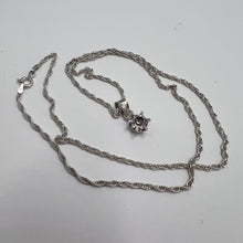 Load image into Gallery viewer, Classic Women's Solitaire Pendant Necklace with Cubic Zirconia Stone