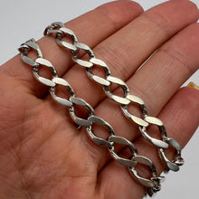 Load image into Gallery viewer, Vintage Signed 925 Sterling Silver Heavy Chain Necklace for Men or Women