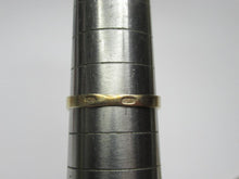 Load image into Gallery viewer, Close-up of the Soviet 875 silver hallmark and maker's mark stamped on the band of a gilt amethyst ring.