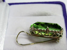 Load image into Gallery viewer, Vintage Russian Soviet silver earrings with Alpanite detail, women's jewelry, crafted by Fezba Market.