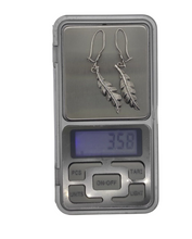 Load image into Gallery viewer, Handcrafted Vintage Sterling Silver Statement Earrings with Intricate Design