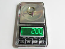 Load image into Gallery viewer, Vintage USSR 875 Silver Amethyst Solitaire Ring – Size 7.75 | Retro Bezel Gilt Design