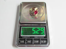 Load image into Gallery viewer, Vintage Soviet 875 Sterling Silver Gilt Ring with Oval Ruby Size 7.25 Women’s Jewelry