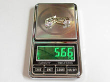 Load image into Gallery viewer, Vintage Russian earrings in sterling silver 925 with gold 375 9K accents, women's jewelry featuring intricate design.