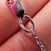Load image into Gallery viewer, Sterling silver angel wing pendant necklace on a chain, elegant women's jewelry featuring detailed angel wing design.