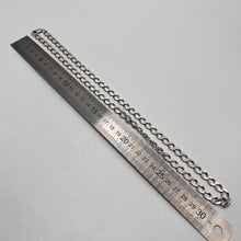 Load image into Gallery viewer, Heavy vintage 925 sterling silver chain necklace with signed statement jewelry design, featuring intricate links and craftsmanship.