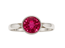 Load image into Gallery viewer, Vintage USSR Soviet 875 Silver Tourmaline Ring Bezel Set Size 8.5