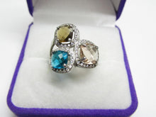 Load image into Gallery viewer, Vintage Russian Sterling Silver 925 Ring Cubic Zirconia , Women's Jewelry Size 6.5 us - Fezba Market