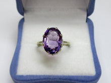 Load image into Gallery viewer, Vintage Russian Soviet Sterling Silver 875 Ring Amethyst ,Women's Jewelry Size 6 us - Fezba Market