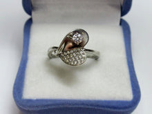 Load image into Gallery viewer, Vintage Russian Sterling Silver 925 Ring Cubic Zirconia , Womens Jewelry Size 9 us - Fezba Market