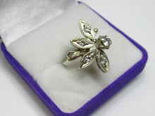 Load image into Gallery viewer, Vintage Russian Sterling Silver 925 women's ring with cubic zirconia, size 7.25 US, featuring intricate silverwork and sparkling stone.