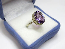 Load image into Gallery viewer, Vintage Russian Soviet Sterling Silver 875 Ring Amethyst ,Women's Jewelry Size 6 us - Fezba Market