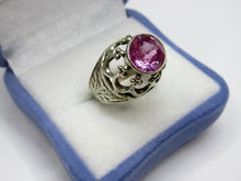 Load image into Gallery viewer, Vintage Russian Soviet Sterling Silver 875 Ring Amethyst ,Women's Jewelry Size 5.25 us - Fezba Market