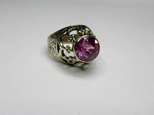 Load image into Gallery viewer, Vintage Russian Soviet Sterling Silver 875 Ring Amethyst ,Women's Jewelry Size 5.25 us - Fezba Market