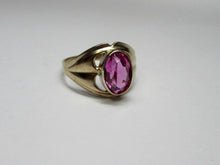 Load image into Gallery viewer, Vintage Soviet Russian Sterling Silver 875 Ring Amethyst ,Women's Jewelry Size 11.5 us - Fezba Market