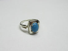 Load image into Gallery viewer, Vintage Russian Sterling Silver 925 Ring Turquoise , Women's Jewelry Size 6.5 us - Fezba Market