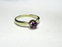 Load image into Gallery viewer, Vintage Russian Soviet Sterling Silver 875 Ring Sapphire ,Women's Jewelry Size 9 us - Fezba Market