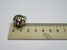 Load image into Gallery viewer, Vintage Soviet Russian Sterling Silver 875 Ring Amethyst,Women's Jewelry Size 6.5 us - Fezba Market