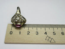 Load image into Gallery viewer, Vintage Russian Soviet Sterling Silver 875 Ring Amethyst ,Women's Jewelry Size 6.5 us - Fezba Market