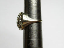 Load image into Gallery viewer, Vintage Russian Sterling Silver 925 women's ring with cubic zirconia, size 9 US, featuring intricate silver craftsmanship.