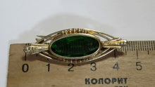 Load image into Gallery viewer, Elegant Vintage Soviet Women's Brooch in Solid 875 Sterling Silver