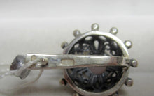 Load image into Gallery viewer, Vintage Russian Soviet sterling silver earrings with chalcedony gemstones, women's jewelry, lightweight and elegant design