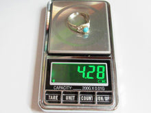Load image into Gallery viewer, Vintage Soviet Russian Sterling Silver 925 ring with turquoise, women's jewelry size 9 US, crafted by Fezba Market.