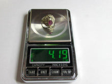 Load image into Gallery viewer, Vintage Russian Soviet Sterling Silver 875 Ring Amethyst ,Women's Jewelry Size 6.5 us - Fezba Market